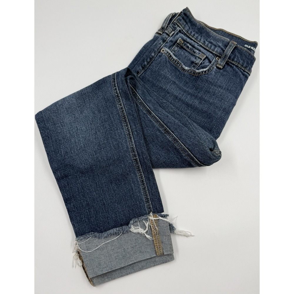 Old Navy Boyfriend Jeans Mid-rise Distressed Denim